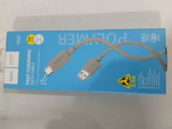 Кабель питания HOCO X107 Favor, 1 м, USB Type-C, 3.0A, серый