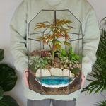 Готовый флорариум бонсай Клён Бонсариум XL с озером