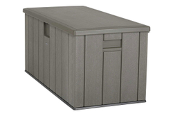 Сундук пластиковый WoodLook, 570 л, серый