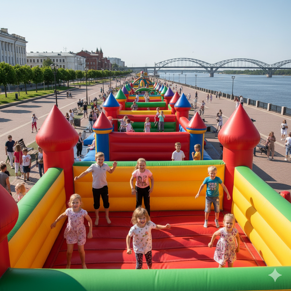 Батут купить в Архангельске – Надувные аттракционы БатутМастер