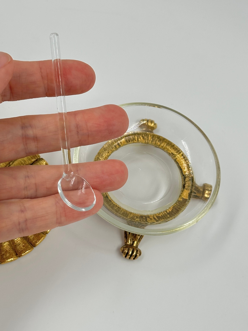 Горчичница/солонка с ложкой