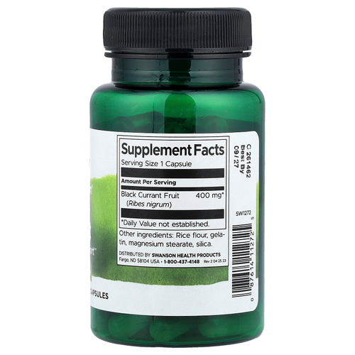 Swanson Vitamins, Full Spectrum®, черная смородина, 400 мг, 60 капсул