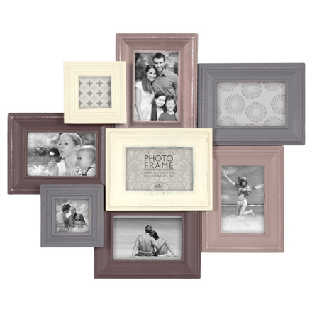 Innova PI03441 фоторамка 8 фото 6 х 10*15, 2 х 8*8 Madeira Vl , коричневая, МДФ