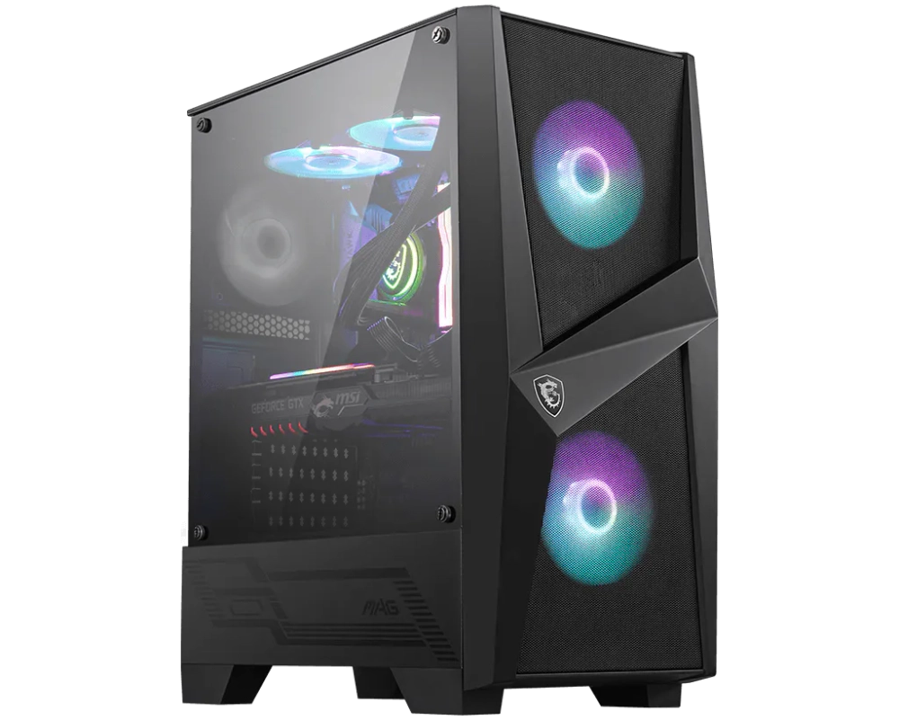 Компьютерный корпус MSI MAG FORGE 100R ATX/mATX/Mini-ITX 2x3.5", 3x2.5", 2xUSB 3.2 Gen1, Audio, Mic