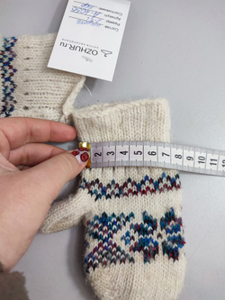 Рукавички с орнаментом на 2/3 года