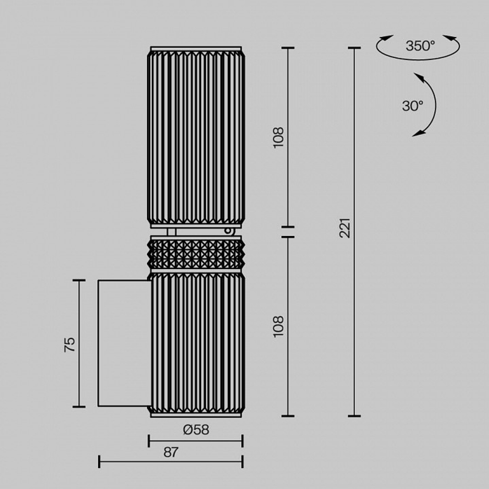 Бра Maytoni Metropolis MOD475WL-02BS