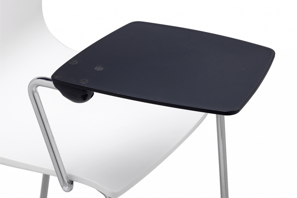 Стул с пюпитром для конференц-зала Scab Design Alice, хром, лен