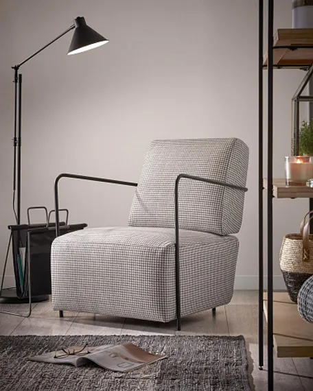 Кресло Gamer бежево-коричневая ткань