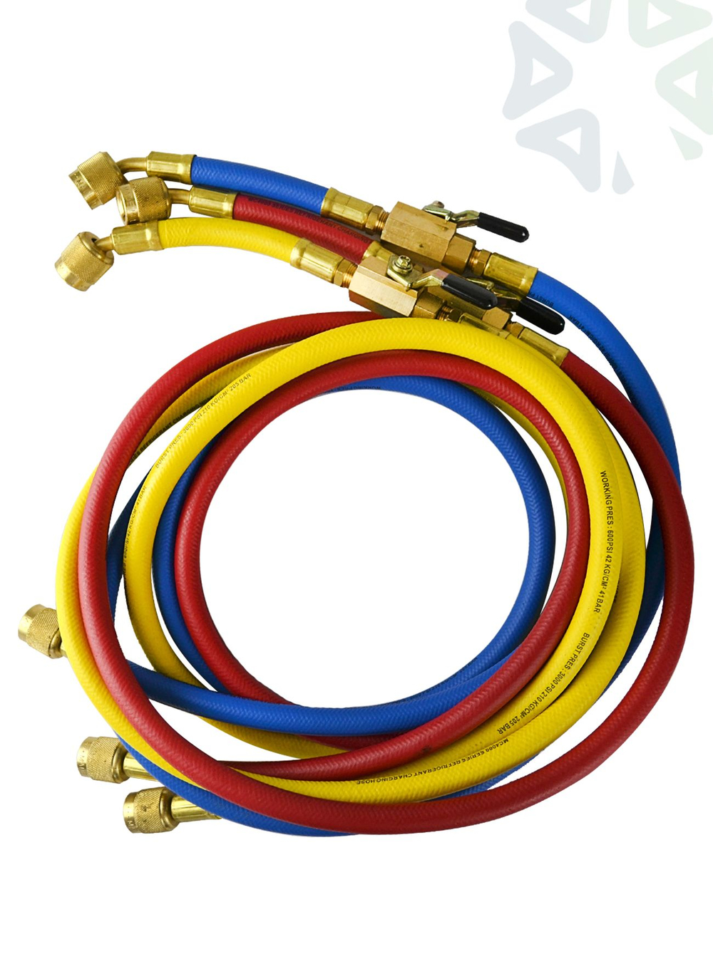 Шланги зарядные (3 шт.) 90262-6 (150 cм, гайки F 1/4 "SAE) с шаровыми вентилями