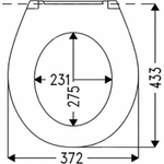 Крышка-сиденье для унитаза Haro Корадо крепление микролифт с эксцентриком, белое (532151)