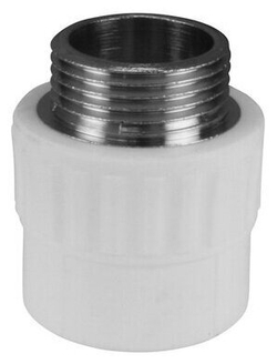 Муфта комбинированная полипропиленовая DN 63 х 2" Наружная резьба Valfex, 10135063 упак. 1шт