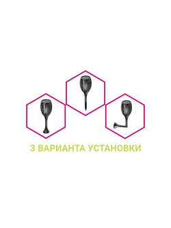 Светильник светодиодный садовый SLR-S06 72LED 78см IP44 эффект факела на солнечн. батарее ФАZА 5034266