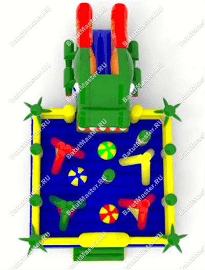 Надувной батут "Лагерь в джунглях"