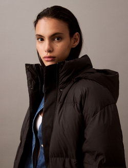 Пуховик Calvin Klein Down Hooded Puffer Black Beauty
