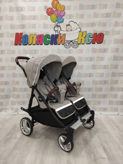 Коляска для двойни  CARRELLO  Connect CRL-5502 Cotton Beige