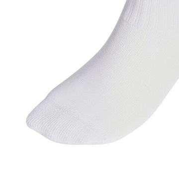 Теннисные носки Adidas Linear Kids Crew 3P - белый/королевский синий/светящийся синий