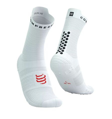 Теннисные носки Compressport Pro Racing v4.0 Run High 1P - white/black