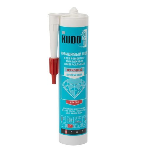 Клей ремонтно-монтажный KUDO невидимый шов прозрачный 280 мл