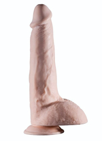 Телесный фаллоимитатор REALSTUFF REALISTIC DONG 9INCH - 23 см. (Цвет: телесный)