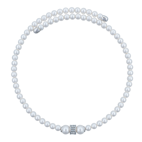 Колье Fiore Luna Cylinder Crystal B2409PE-N02.1 BW/S