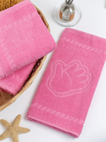 Полотенце махровое, г/к, 34х60, арт. BS 34-60, 400 гр/м2, цвет: 105-ярко-розовый,