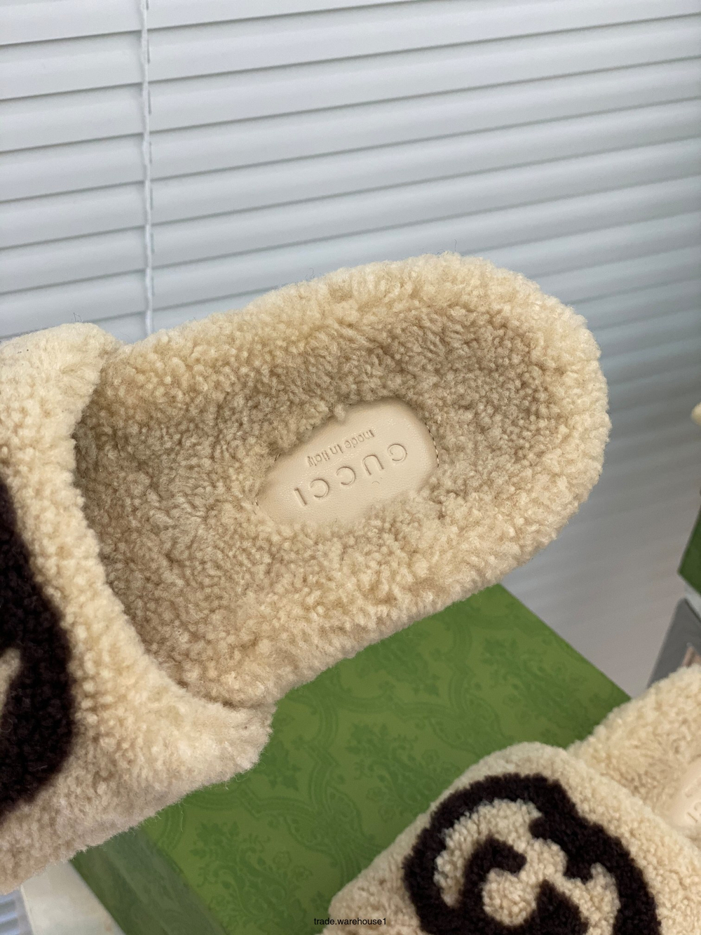Gucci Wool Slide Sandal