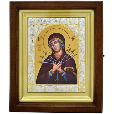 "Умягчение злых сердец". Икона Божией Матери, писанная в монастыре.