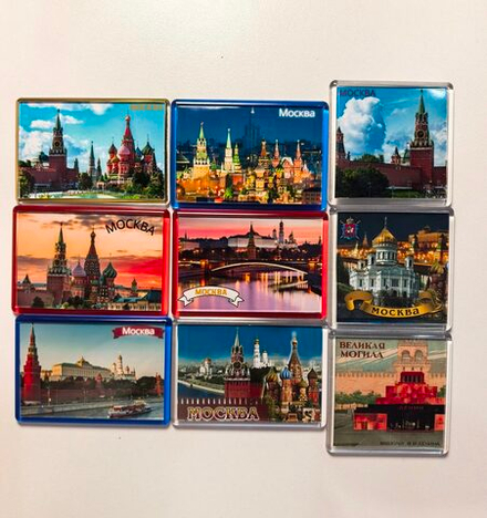 Магниты "Москва" (в ассортименте)