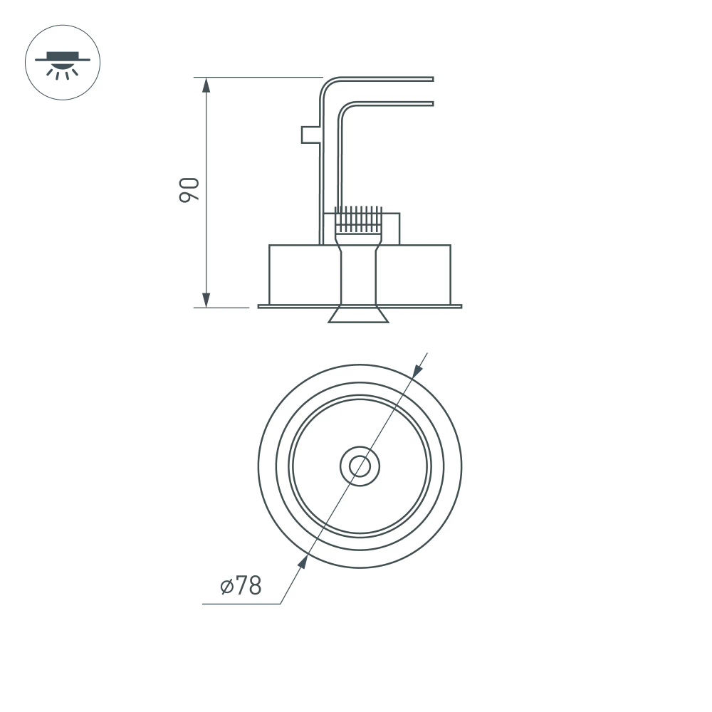 Светильник CL-SIMPLE-R78-9W Day4000 (BK, 45 deg) (Arlight, IP20 Металл, 3 года) 026871
