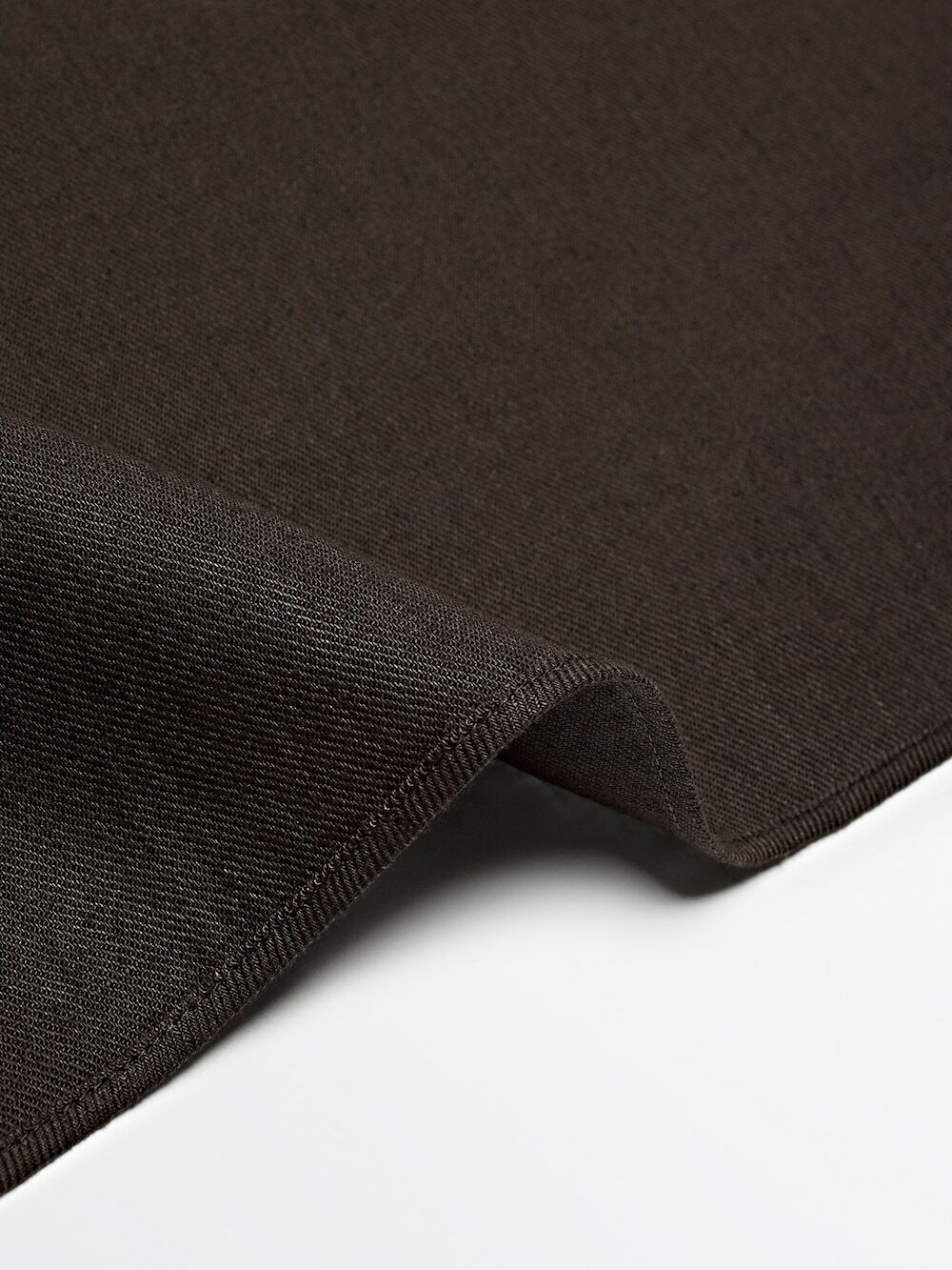 Massimo Dutti Однотонная льняная бандана - limited edition, коричневый