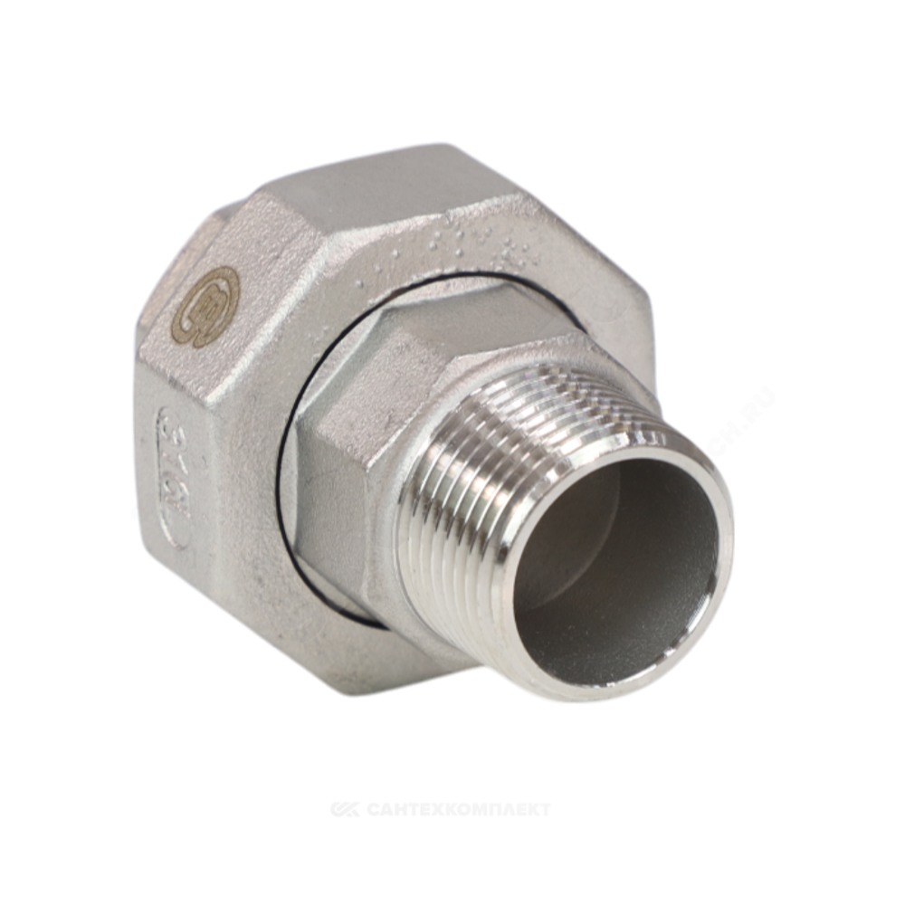 Соединитель американка сталь нерж Ду 20 (3/4") ВР/НР Benarmo