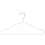 Плечики металлические нескользящие с полимерным покрытием 10шт «ТАРТИТАН», цвет белый, 40см (Селфи)●