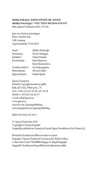 Müdhiş Psixologiya - &quot;Yox&quot; deyə bilmək sənəti