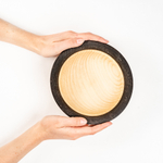 Деревянная глубокая тарелка из сибирского кедра. T194