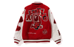 A Bathing Ape Bathing Ape Appliqu Detail Varsity Куртка красный