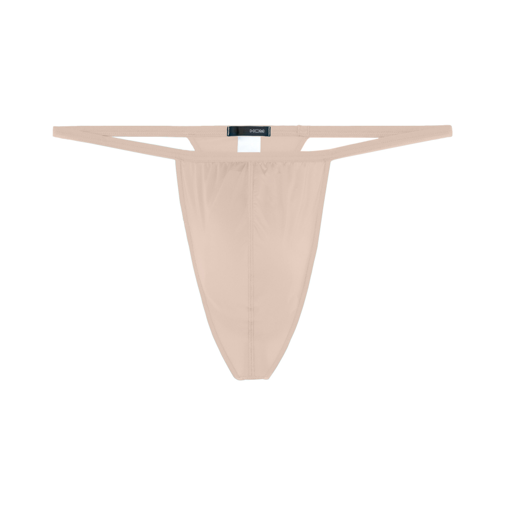 Мужские трусы стринги бежевые HOM PLUME G-String 359931_4000DT