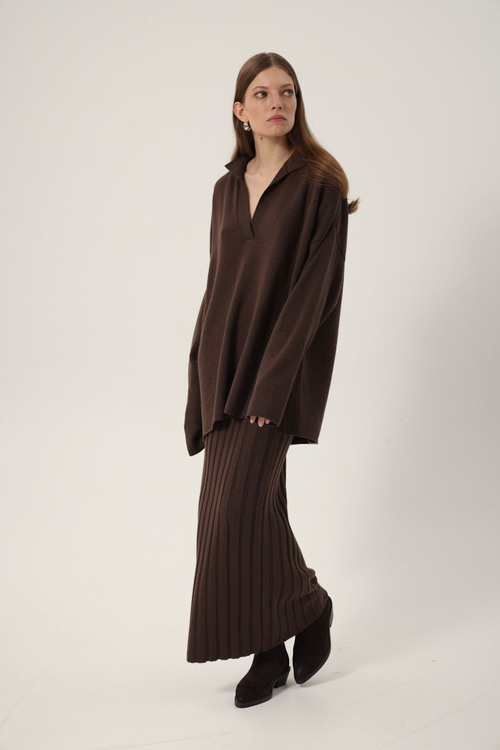 Манишка вязаная, черный