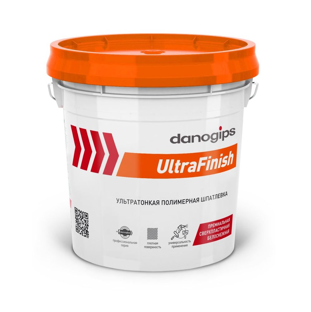 Шпатлевка для внутренних работ полимерная Danogips UltraFinish 17 л