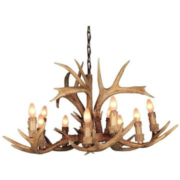 Люстра подвесная 10*E14 OML-52003-10 коричневый Loureiro Omnilux