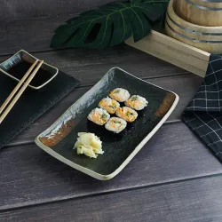 Блюдо прямоугольное 23,5*14,7*3 см Dark Matt Panasia P.L. Proff Cuisine