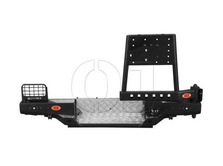 Задний силовой бампер (серия Трофи) с универсальной калиткой под запаску для Land Rover Defender