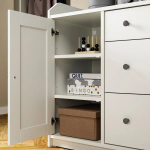 Шкаф - HAUGA IKEA/ ХАУГА ИКЕА,  140x84 см, белый