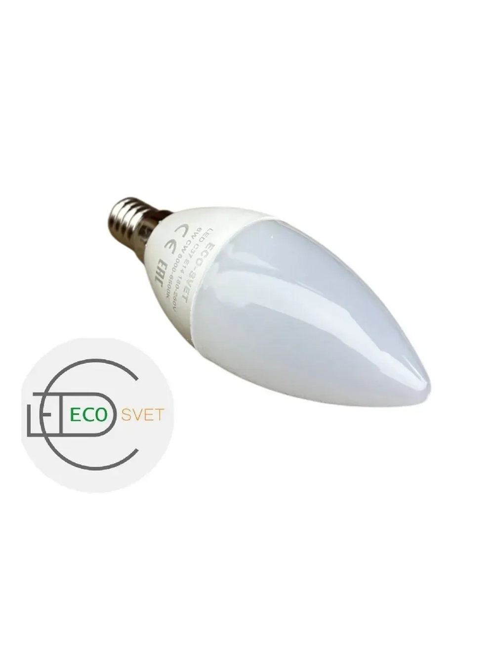 Светодиодная Led Лампа С37 Е14 6W холд 3шт