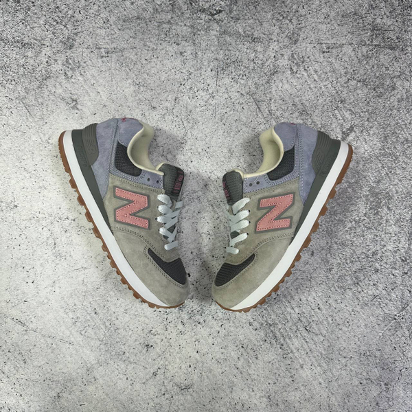 Кроссовки New Balance 574 grey/pink/blue