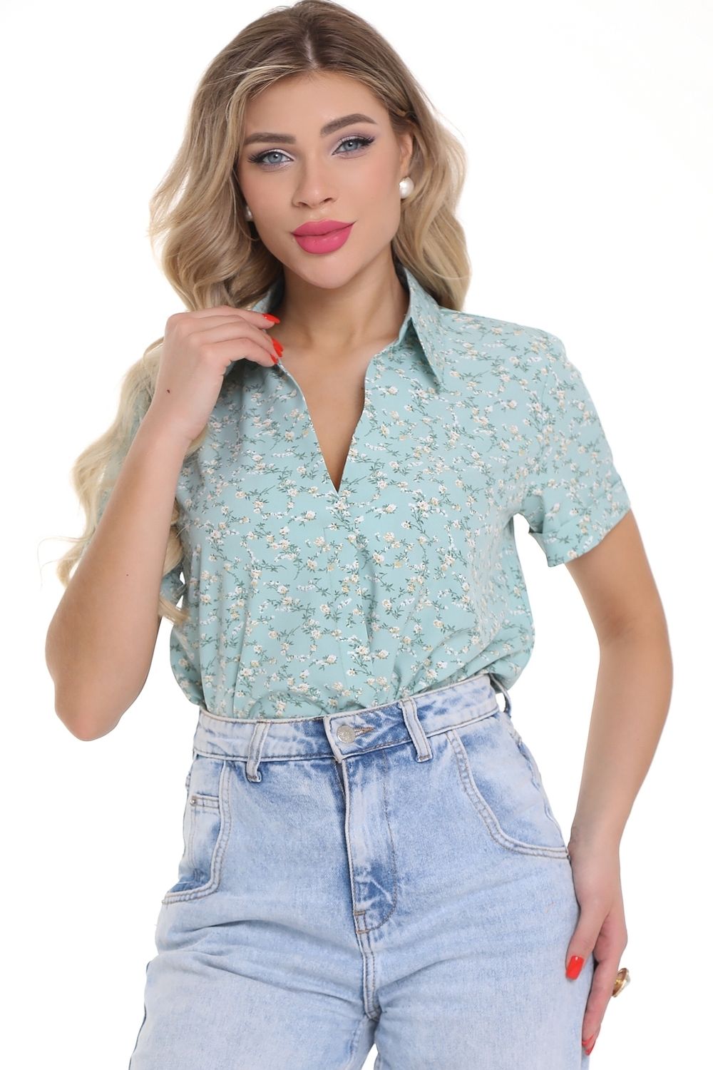 Блуза Хит лета (бирюза) Diolche