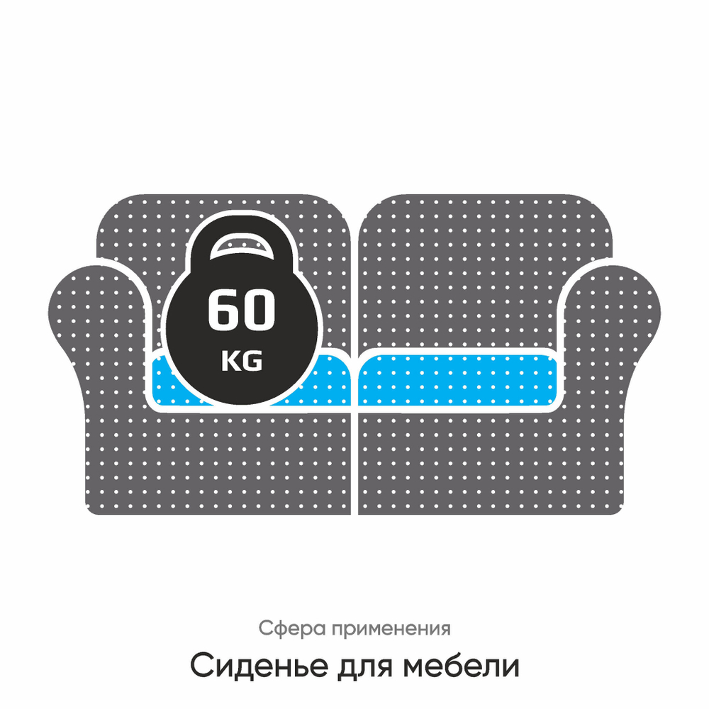 Поролон HR 3030, 200x100x6 см