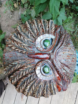 панно керамическое Сова.