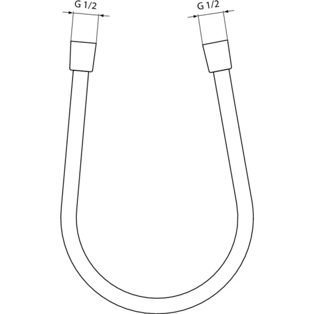 Шланг для душа 1750мм IDEALFLEX IDEAL STANDARD, черный матовый