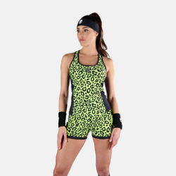 Женская теннисная майка Hydrogen Tech Panther Tank Top Women - Neon Yellow, Black