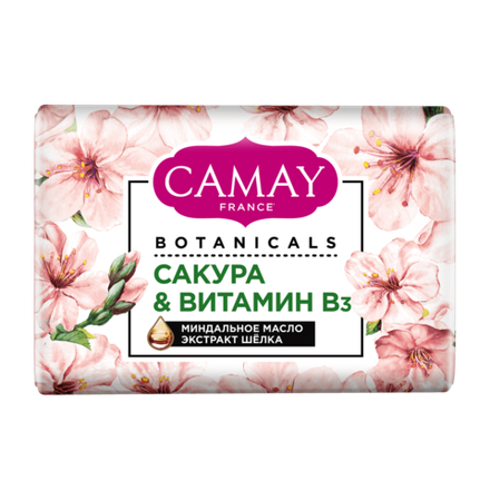 Camay Мыло туалетное Botanicals Японская сакура, 85 гр